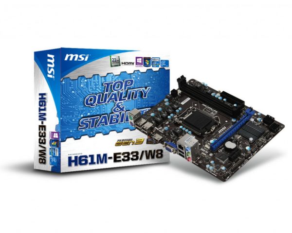 Main MSI H61M-E33/W8 
