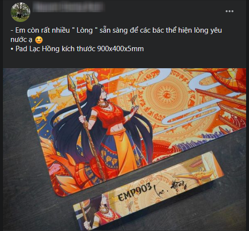 Game thủ Việt trầm trồ trước pad chuột Lạc Hồng siêu đẹp - Ảnh 1.