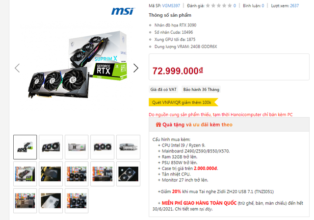 Card màn hình đắt ngang ngửa một chiếc SH - Ảnh 2. Card màn hình đắt ngang ngửa một chiếc SH - Ảnh 2.