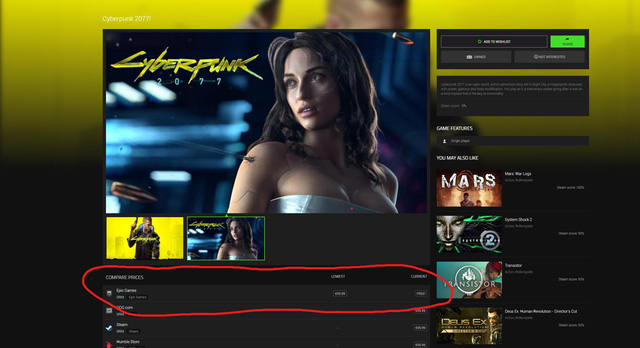 Epic Games Store chuẩn bị tặng miễn phí một bom tấn AAA, có thể là Cyberpunk 2077 - Ảnh 4. Epic Games Store chuẩn bị tặng miễn phí một bom tấn AAA, có thể là Cyberpunk 2077 - Ảnh 4.