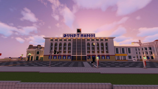Phố đi bộ quanh Hồ Gươm được tái hiện lại trong Minecraft - Ảnh 6. Phố đi bộ quanh Hồ Gươm được tái hiện lại trong Minecraft - Ảnh 6.