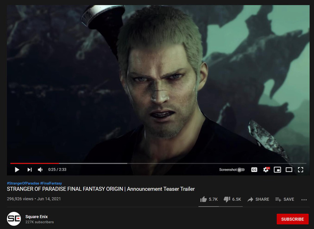 Trailer của Final Fantasy mới bị game thủ dìm hàng vì một từ: Chaos - Ảnh 2. Trailer của Final Fantasy mới bị game thủ dìm hàng vì một từ: Chaos - Ảnh 2.