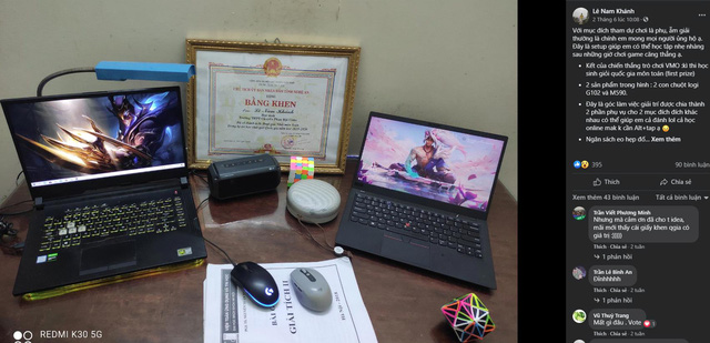 Chiêm ngưỡng góc chơi game của hai game thủ đạt giải học sinh giỏi cấp quốc gia - Ảnh 1. Chiêm ngưỡng góc chơi game của hai game thủ đạt giải học sinh giỏi cấp quốc gia - Ảnh 1.