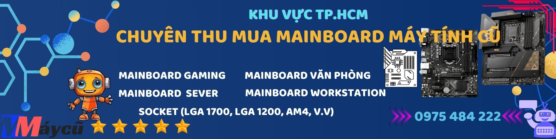 Thu mua mainboard máy tính cũ các loại tại TP.HCM