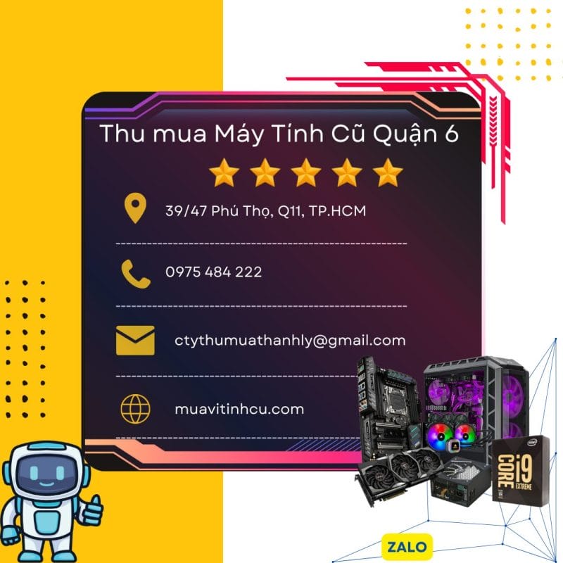 Thu mua máy tính cũ quận 6